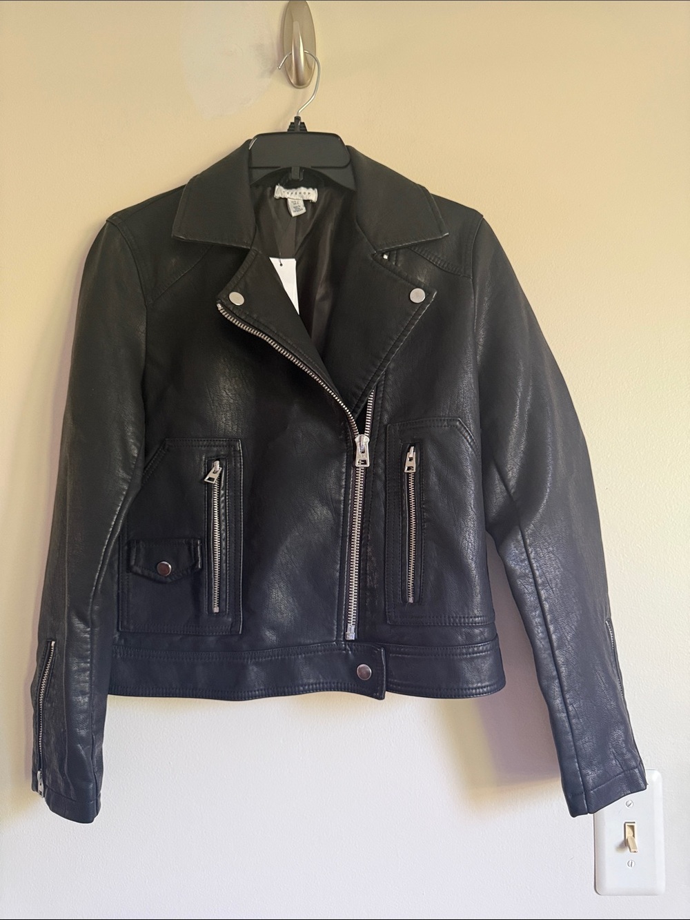 Topshop Faux Leather Jacket